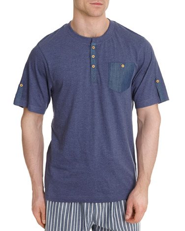 Blue Marl Pyjama T-Shirt